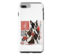 Custodia per iPhone 7 Plus/8 Plus Boston Terrier amante dei cani, stile streetwear giapponese