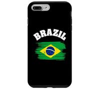 Custodia per iPhone 7 Plus/8 Plus Brazil National Flag Country Pride Roots Vintage Gift