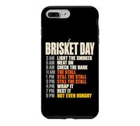 Custodia per iPhone 7 Plus/8 Plus Brisket Day Schedule Funny BBQ Smoker Pitmaster The Stall