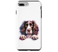 Custodia per iPhone 7 Plus/8 Plus Brittany English Springer Spaniel Cocker Spaniel Dog Face