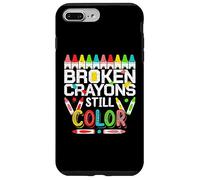 Custodia per iPhone 7 Plus/8 Plus Broken Crayons Still Color Mental Health Awareness Men Women