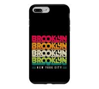 Custodia per iPhone 7 Plus/8 Plus Brooklyn New York City Retro Typography Travel Art