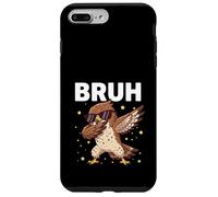 Custodia per iPhone 7 Plus/8 Plus Bruh Dabbing Hawk Occhiali da sole divertenti Hawk Dabbing Cute Animal