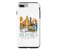 Custodia per iPhone 7 Plus/8 Plus Buffalo, skyline di New York, souvenir della città dei buoni vicini