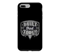 Custodia per iPhone 7 Plus/8 Plus Built Dad Tough American Funny 4th Of July