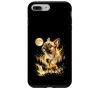 Custodia per iPhone 7 Plus/8 Plus Bulldog francese che ulula alla luna Meme