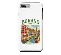Custodia per iPhone 7 Plus/8 Plus Burano Italia Isola Colorata Venezia Viaggi Italiani