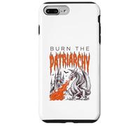 Custodia per iPhone 7 Plus/8 Plus Burn The Patriarchy Feminist Girl Woman Dragon Funny