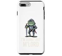 Custodia per iPhone 7 Plus/8 Plus Burnt Out M'Lord Frog Knight Fantasy Meme Quote Men Women