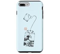 Custodia per iPhone 7 Plus/8 Plus Bustina di tè Great Wave Estetica giapponese