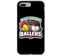 Custodia per iPhone 7 Plus/8 Plus Busy Raising Ballers Softball Baseball Padre Papà Bambini Papà