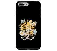 Custodia per iPhone 7 Plus/8 Plus Buzzing Into 2 Cute Bee Seconda Festa di Compleanno