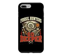 Custodia per iPhone 7 Plus/8 Plus Cacciatori di fossili divertente souvenir sul campo di geologia di paleontologia