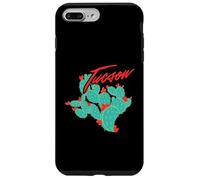 Custodia per iPhone 7 Plus/8 Plus Cactus dell'Arizona con fiori rossi Tucson Vintage Souvenir