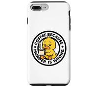 Custodia per iPhone 7 Plus/8 Plus Caffè perché omicidio è sbagliato anatra ironia e sarcasmo anatra