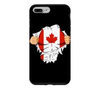 Custodia per iPhone 7 Plus/8 Plus Canadian Superhero Canada Flag Patriot Gift