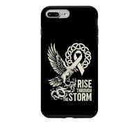 Custodia per iPhone 7 Plus/8 Plus Cancro ai polmoni del corvo vichingo - Rise Through The Storm - Norreno