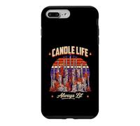Custodia per iPhone 7 Plus/8 Plus Candle Life - Candela sempre illuminata