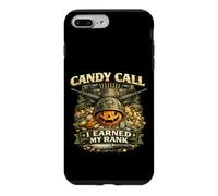 Custodia per iPhone 7 Plus/8 Plus Candy Call ha guadagnato grado veterano militare tema Halloween