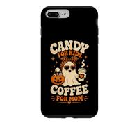 Custodia per iPhone 7 Plus/8 Plus Candy for Kids Coffee Mom Cute Halloween Ghost