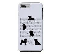 Custodia per iPhone 7 Plus/8 Plus Cane Bolonka Nota Musicale Chiave Musicista
