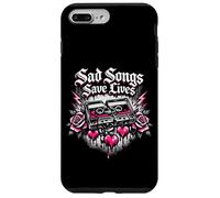 Custodia per iPhone 7 Plus/8 Plus Canzoni tristi salvano vite Emo Design