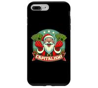 Custodia per iPhone 7 Plus/8 Plus CAPITALISMO! Funny Greedy Santa Claus Consumer Christmas Meme