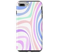 Custodia per iPhone 7 Plus/8 Plus Carino Boho Arte Astratta Turbinii Pastello Estetico Minimalista