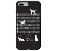 Custodia per iPhone 7 Plus/8 Plus Carino Cane Cane Giocare Musica Nota Chiave Musicista Art