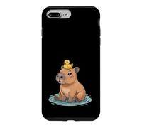 Custodia per iPhone 7 Plus/8 Plus Carino Capibara e Anatra Best Friends Amante degli Animali