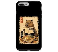 Custodia per iPhone 7 Plus/8 Plus Carino Capybara Ramen giapponese Kanji Edo Pittura