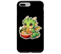 Custodia per iPhone 7 Plus/8 Plus Carino Drago Mangiare Ramen Noodle Zuppa Amante Bambini Ragazzi Ragazze