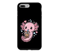 Custodia per iPhone 7 Plus/8 Plus Carino Kawaii Axolotl Bubble Tea Amante Rosa Cartoon Boba Drink
