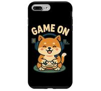 Custodia per iPhone 7 Plus/8 Plus Carino Kawaii Dog Gamer Game On Console Scherzo Divertente Fan di Gioco
