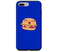 Custodia per iPhone 7 Plus/8 Plus Carino Kawaii Hamburger Carattere Happy Food Art
