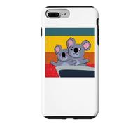 Custodia per iPhone 7 Plus/8 Plus carino koala in posa innamorata San Valentino