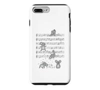 Custodia per iPhone 7 Plus/8 Plus Carino koala koala yoga Giocare Musica Nota Clef Musicista