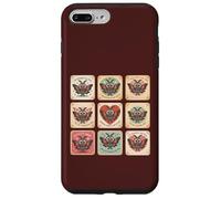 Custodia per iPhone 7 Plus/8 Plus Carino Mothman Valentine Puns Cryptid Lover Cards