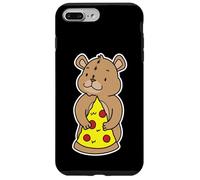 Custodia per iPhone 7 Plus/8 Plus Carino Orso Cucciolo Abbracciare Pizza Slice