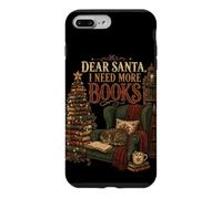 Custodia per iPhone 7 Plus/8 Plus Caro Babbo Natale ho bisogno di più libri Lettore di Natale Amante dei libri