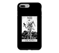 Custodia per iPhone 7 Plus/8 Plus Carta dei tarocchi della morte Halloween Zucca Goth Astrologia