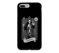 Custodia per iPhone 7 Plus/8 Plus Carta dei Tarocchi della Morte Occulta Oscuro Tristo Mietitore Astrologia