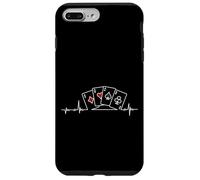 Custodia per iPhone 7 Plus/8 Plus Carte da poker a filo di cuore giocatore di poker gioco di