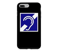 Custodia per iPhone 7 Plus/8 Plus Cartello con simbolo "Hearing Impaired, deaf deafness"