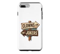 Custodia per iPhone 7 Plus/8 Plus Cartello vintage con clowns to the right jolly to the left