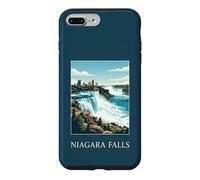 Custodia per iPhone 7 Plus/8 Plus Cascate del Niagara New York Canada Cascata Viaggio Vintage