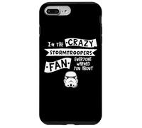 Custodia per iPhone 7 Plus/8 Plus Casco Stormtrooper Slogan I'm The Crazy Fan
