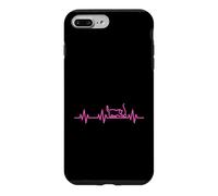 Custodia per iPhone 7 Plus/8 Plus Cat Love Heartbeat Vita Cuore ECG Pulse