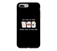 Custodia per iPhone 7 Plus/8 Plus Cats Make Me Happy Humans Make My Head Hurt for Cat Lovers