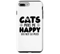 Custodia per iPhone 7 Plus/8 Plus Cats Make Me Happy You Not So Much Humans Make My Head Hurt